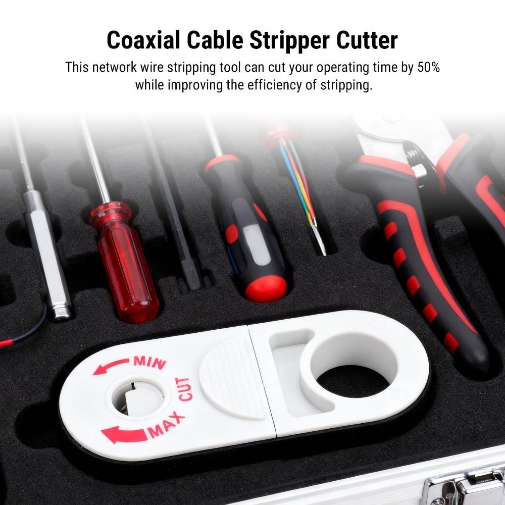 Light Weight Cable Stripper Tool Adjustable Coaxial Cable Stripper Network Cables