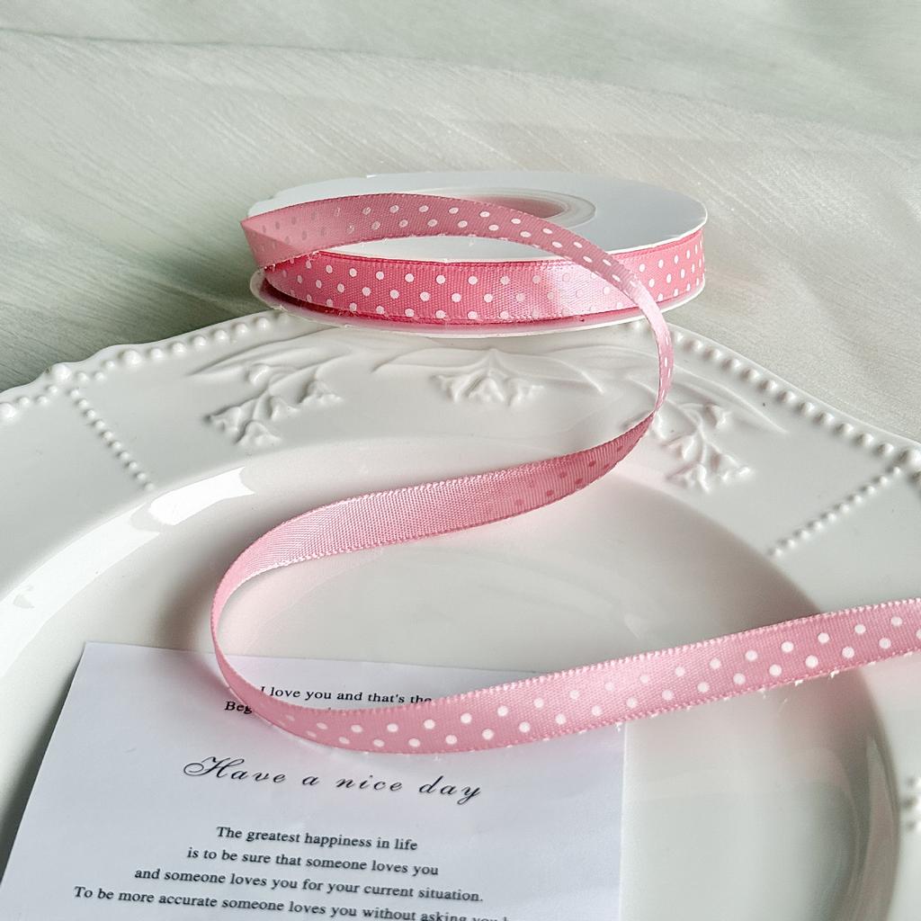 Polka Dot Ribbon Length Multi Color Ribbon Gift Wrapping Ribbon Playful For Bow Making Wedding Party Decorations Gift Wrapping
