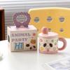 Creative Design Girl Heart Ceramic Cup Anime Cute Mug Drinking Water Cup Cat Coffee Cup Souvenir Gift Hand Box