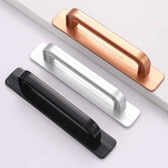 Schrankgriff Einfache Montage Kein Bohren Klebende Rückseite Glatter Ergonomischer Griff Schiebetüren Kleiderschränke Schubladen Griff