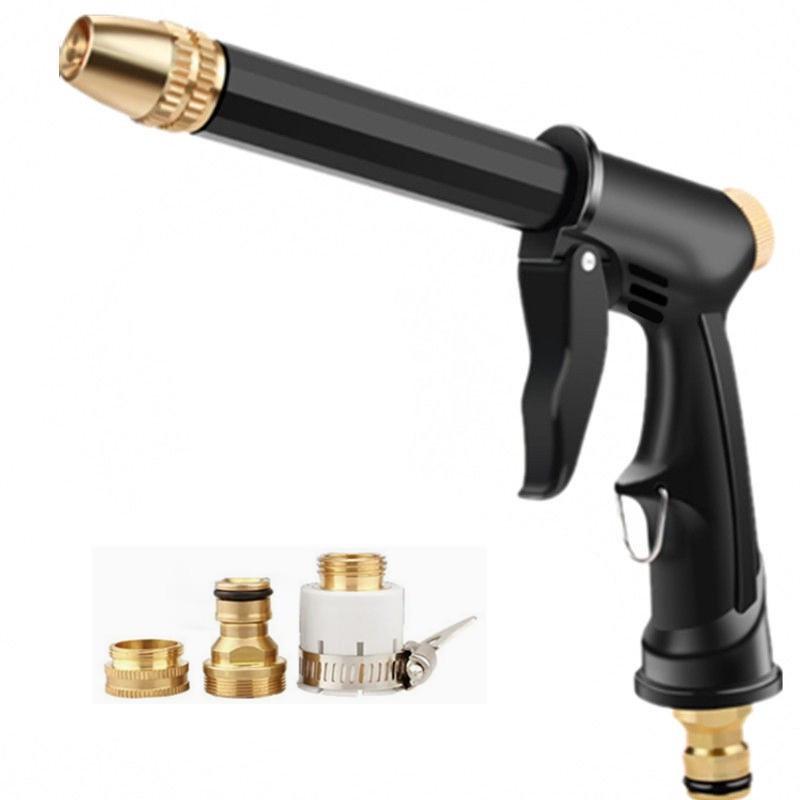 High-Pressure Household Car Wash Kit: 10m, 15m, or 20m Soft Hose with Spray Gun, Brush, and Faucet Connect, Freeze & Sun-Proof