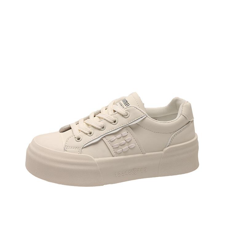 Little white shoes women's 2025 autumn new Korean version of thick-soled trendy versatile soft-soled shoes women's skirt casual board shoes