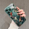 Wealthy Chinese-Style Koi Pattern Tempered  Phone Case for iPhone17promax 16 15 14 13 12ProMax 11 11Pro Anti-drop protection