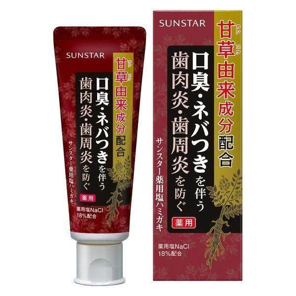 Зубная паста Sunstar Лечебная солевая на основе лакрицы Освежающий травяной тип Обычная 85 г Regular