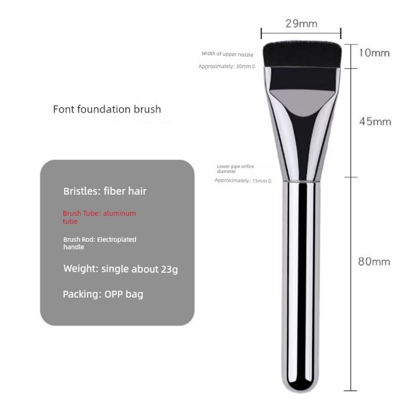 

Кисть для макияжа Cangzhou Прямоугольная кисть для пудры и тональной основы Плоская головка Бесшовная Не размазывающаяся Кисть для консилера Безупречный макияж Голая кожа Инструменты для макияжа Fiber Wool Foundation brush