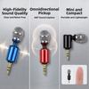 3/4 Level Condenser Microphone Bendable Metal Recording Microphone Mini Microphone  Live Broadcast