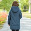 Mom's winter coat medium and long new down cotton-padded clothes middle-aged women's thickened cotton-padded clothes middle-aged and elderly cotton-pa