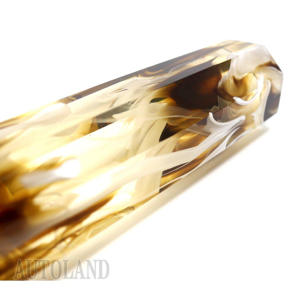 22cm Langer Schaltknauf für Schaltgetriebe Beifahrer 3D Achteckig AUTOLANDTOKYO Fahrzeuge, LKW, PKW usw., Fluidgeschweißtes Design, Geschnitten, 220mm,