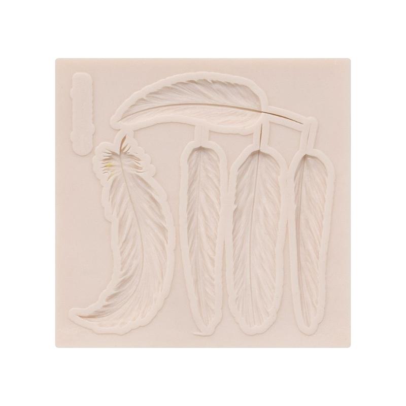 Feather Texture Silicone Mold Chocolate Cake Mold Vegetable Candy Dessert Mold