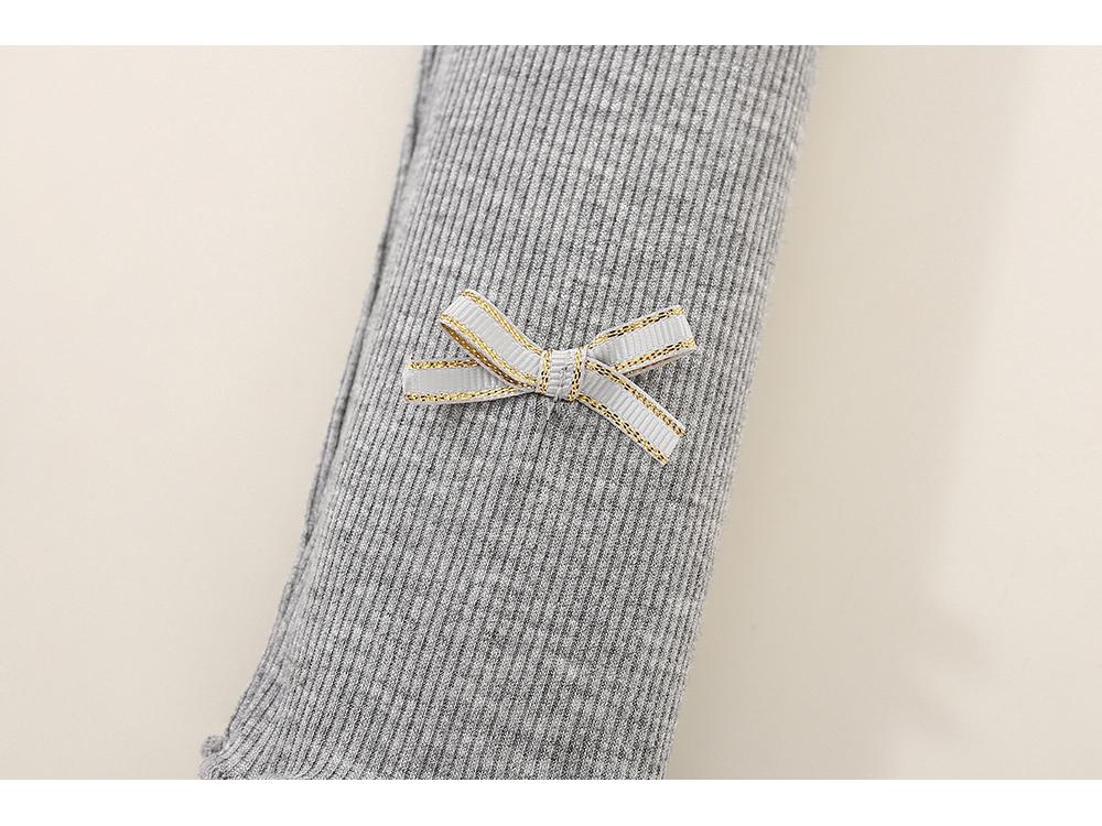 2024 Spring Cotton Lace Slim Fit Elastic Leggings for Baby Girls