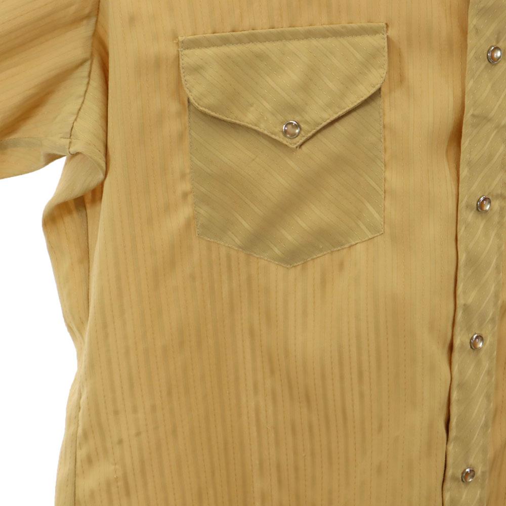 MILLER 70s Made in USA Vintage Striped Long sleeve Western shirt 17-35 Men's Used