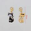 5/8Pcs Cartoon Novelty Fox Cat Keychain Cute Fashion Animal Pendant Keychain Creative Backpack Decoration Accessories Gifts