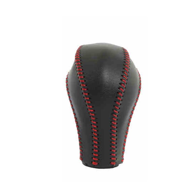 PU Leather Gear Shift Knob Handle Cowhide Cover Hand-sewn for Infiniti QX50 QX70 QX80 EX FX35 37 G37 Interior Accessories