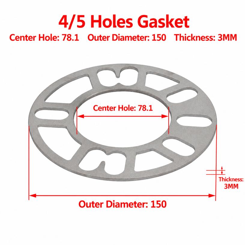 Aluminum Alloy Wheel Spacers Universal for 4/5 Lug Corrosion Resistant