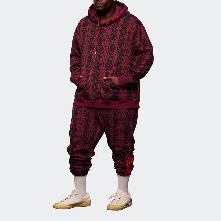 Adidas Originals X Ivy Park Casual Print Hoodie With Long Sleeves Men Tops Red HI1975