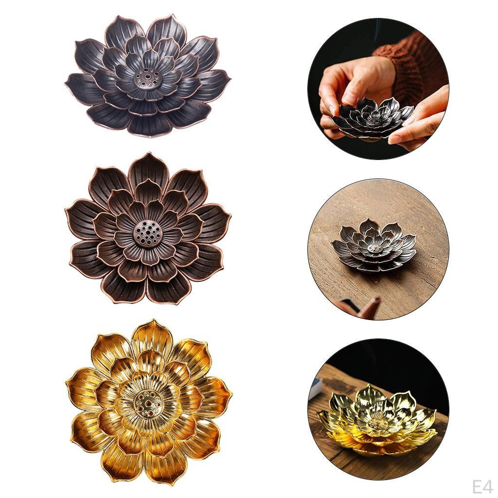 Burner, Lotus Holder with Detachable Buddhist Home Fragrance Decor