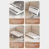 Adjustable Kitchen Cabinet Storage Rack With Slide Out Shelves For Cookware Dishes Spices Metal Construction Tray