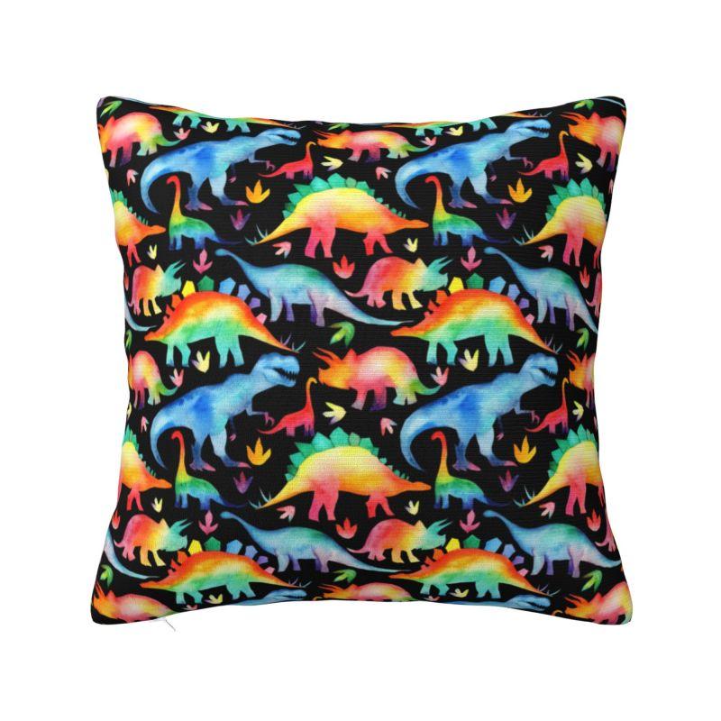Wild Trex Dinosaur Roars Throw Pillow Case Living Room Decoration Cute Cushions Cover For Sofa Car Square Polyester Pillowcase