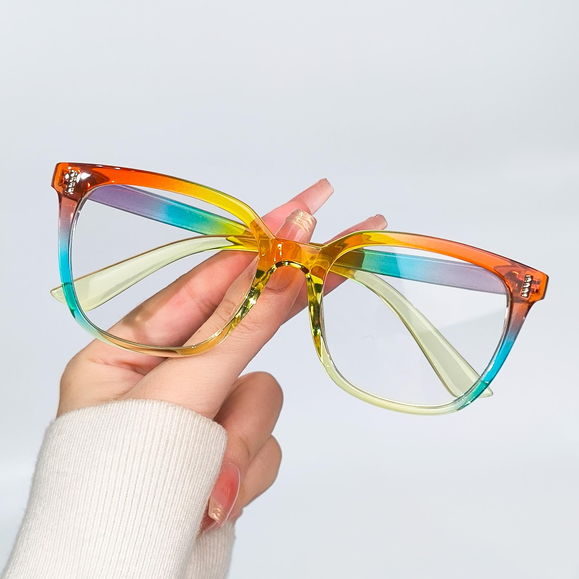 

Повседневная прямоугольная оправа, прозрачные линзы, женские мужские модные простые очки для женщин унисекс