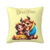 Custom Anime Beauty And The Beast Disney Nordic Throw Pillow Covers Decoration Cartoon Kawaii Romantic Fantasy Film Car Cushion