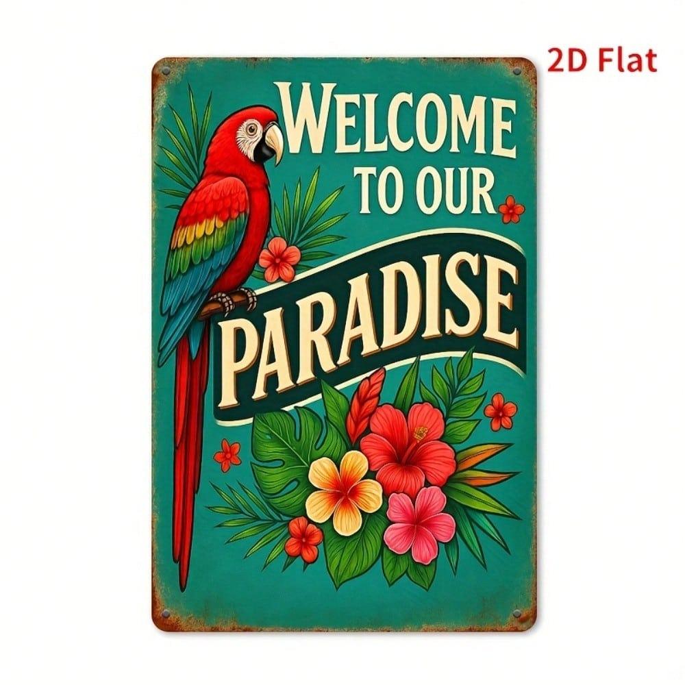 Retro Style Metal Sign for Home Decor