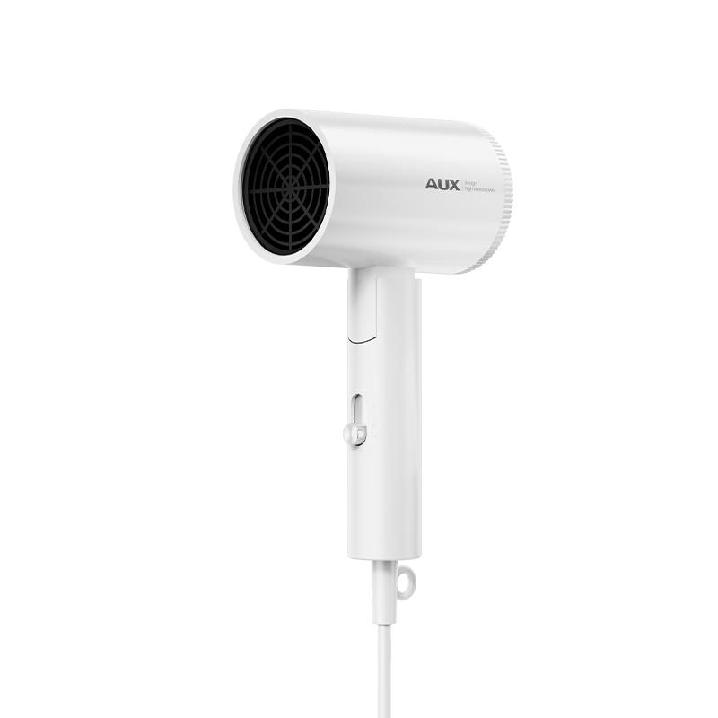 AUX 1800W Foldable Ionic Hair Dryer CN plug (adapter included) белый