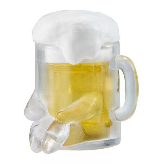 

Waiting Beer and Edamame Snack Figure Gashapon Action Figure Model Toy Sitting Pose Statue Adorable Food Decor Collectible