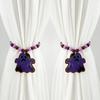 Magnetic Skull and Bat Halloween Wooden Curtain Tiebacks