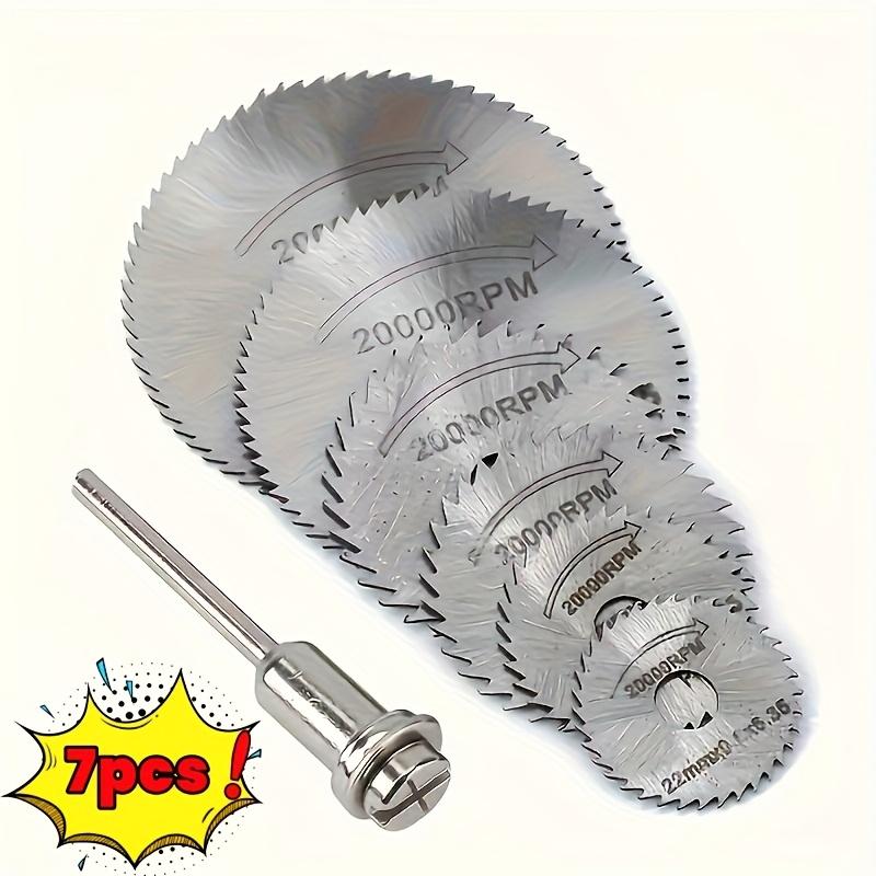 7pc Woodworking Metal Cutting Blade Electric Drill Circular Saw Blade High-speed Steel Electric Grinder Small Saw Blade Tool Set