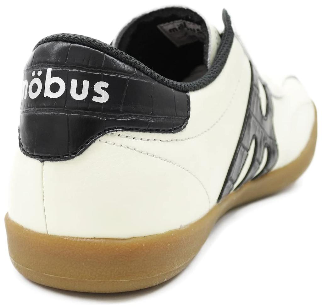 Sneakers Leather Genuine Leather Sports Casual Walking Shoes Current Model NEW MUNSTER [Maubus] Men's Women's (CREAM/BLACK CROCO, 23.0 cm)