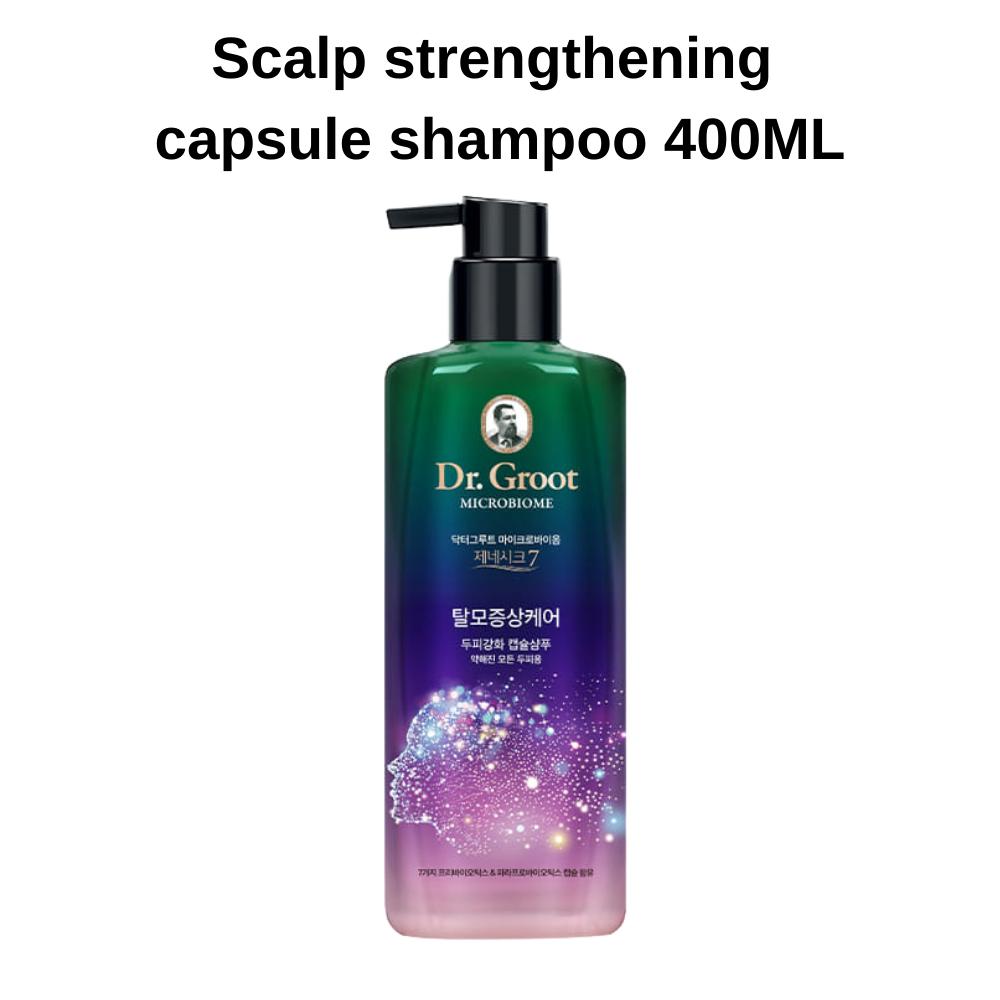 

[Dr. Groot] Шампунь против выпадения волос Microbiome Genesis7 (Капсульный шампунь, успокаивающий шампунь для кожи головы, ампульное средство, успокаивающий тоник) Strengthening Shmapoo 400