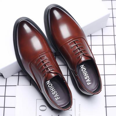 Moda Erkek Klasik Ayakkabı Bağcıklı Günlük İş Deri Ayakkabı Erkekler İçin Siyah Kahverengi Sivri Burun Resmi Düğün Ayakkabıları Zapatos De Hombre