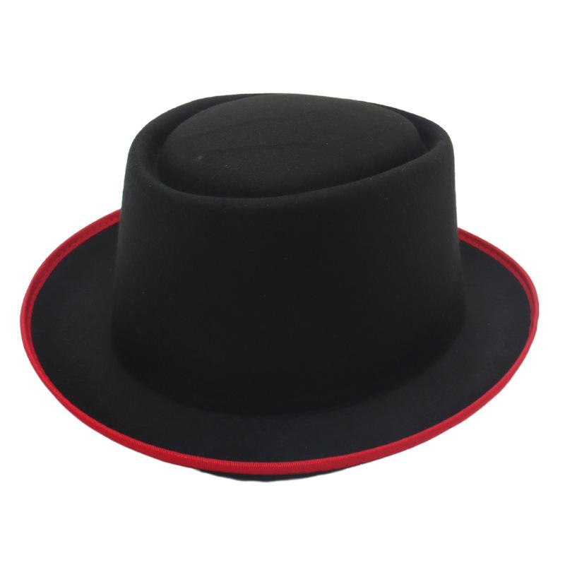 

European And American Style Churchill Top Hat Bow Ribbon Feather Cross-Border Foreign Trade British Gentleman Jazz Men S Hat adult (56-61cm)