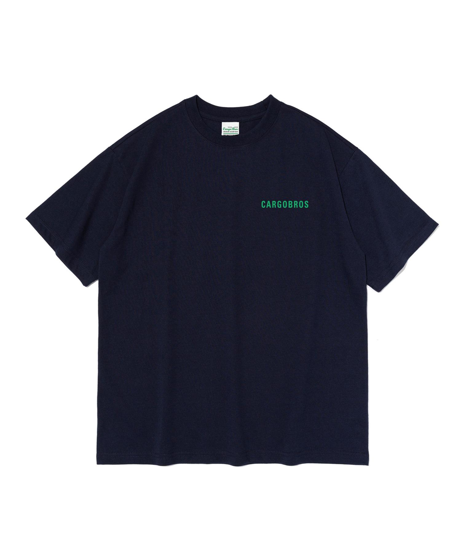Cargo Bros Essential Logo Oversized Short Sleeve Tee (Navy) S