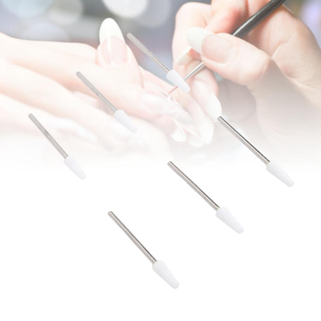 100 Pcs Tapered Barrel Nail Drill Bit Quartz Tungsten Steel Professional Cuticle Clean Drill Bit Wit