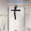 97cm Telescopic Shower Squeegee Stainless Steel Silicone Glass Door Clean Scraper with Hooks for Household Window Floor Cleaning