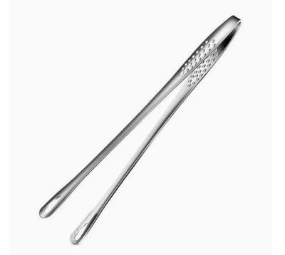 Edelstahl Grillzange Verdickte Hitzebeständige Grillzange für Barbecue Kochen Wenden und Servieren von Speisen Küchenwerkzeug