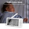 Wifi Baby Monitor Babyphone Video Baby Camera Bebe Nanny HD 5 Inch LCD Mobile Phone APP Control PTZ Lullabies for New Born