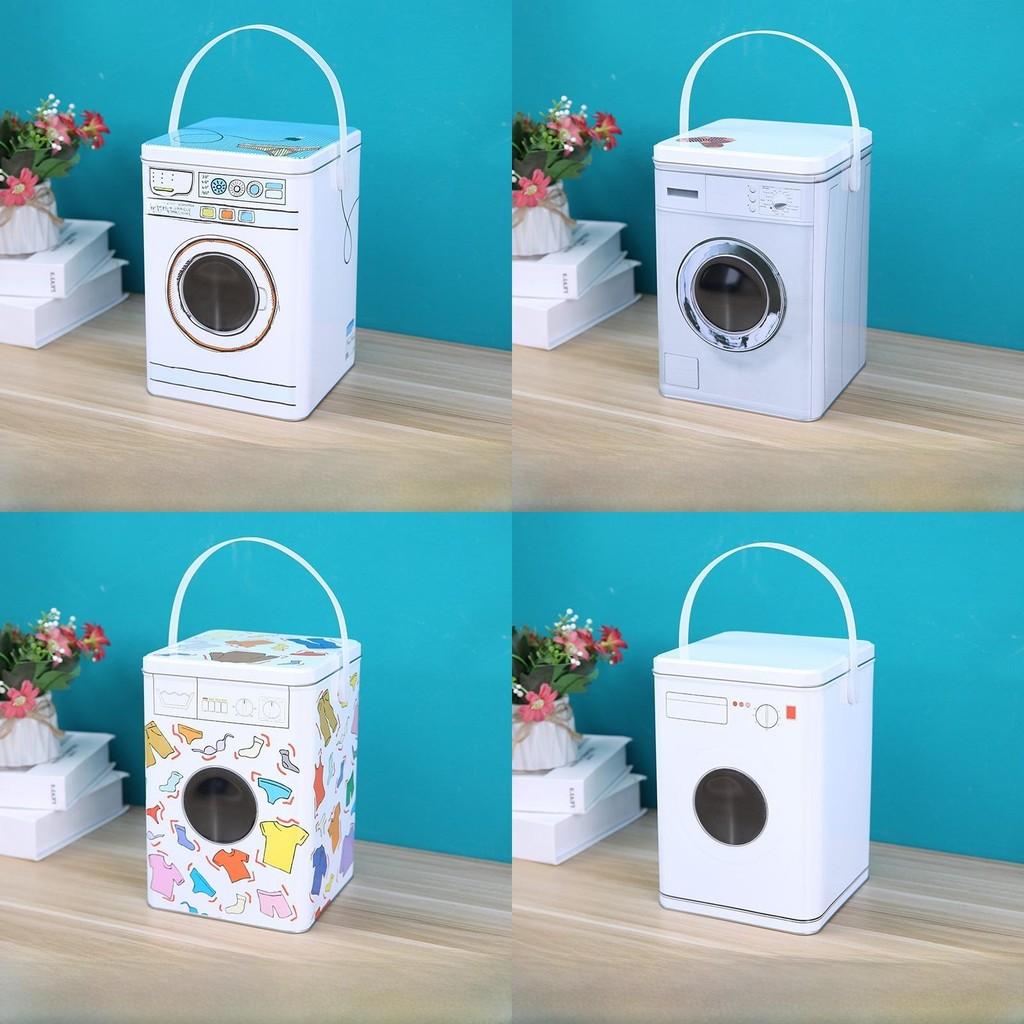 Storage Tinplate Foldable Box With Lid Desktop Organizer For Study Decor Room