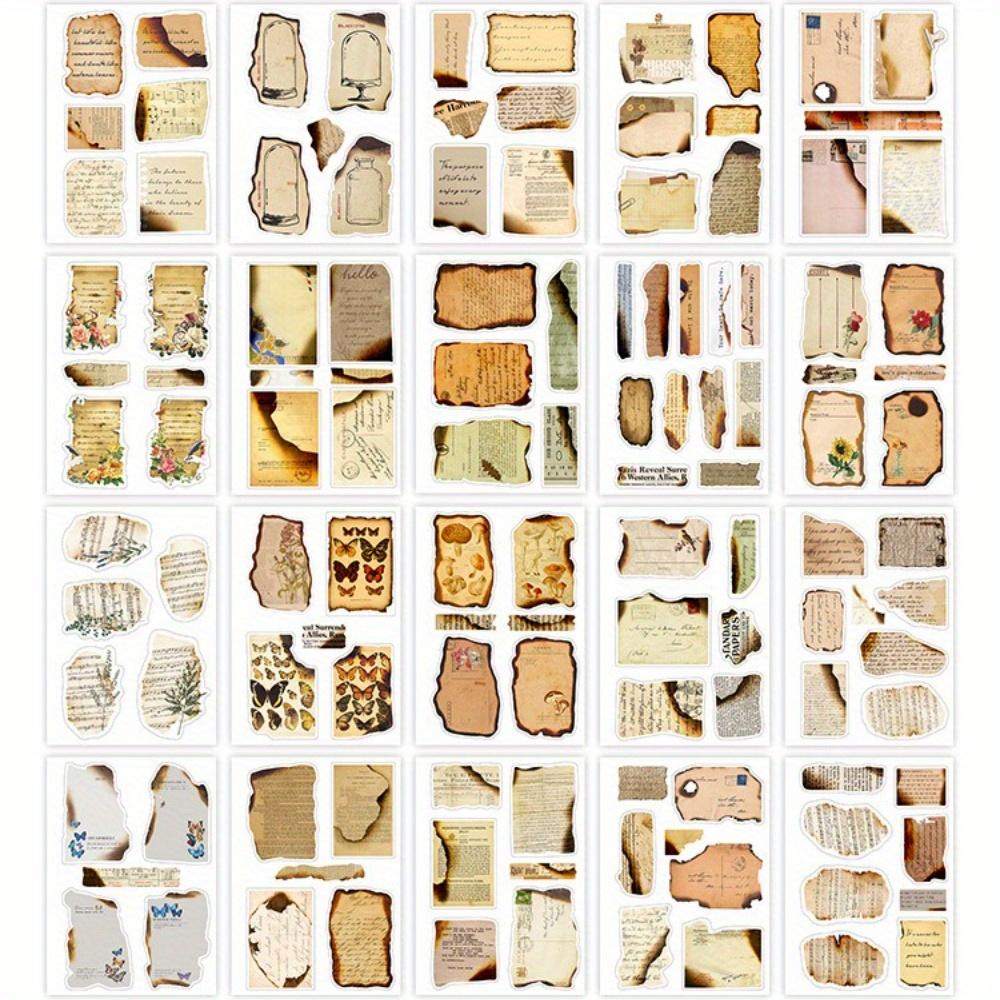 1PC Floating Clouds Watching the World Series PET Sticker Book Retro Art Notebook Material Decoration Sticker