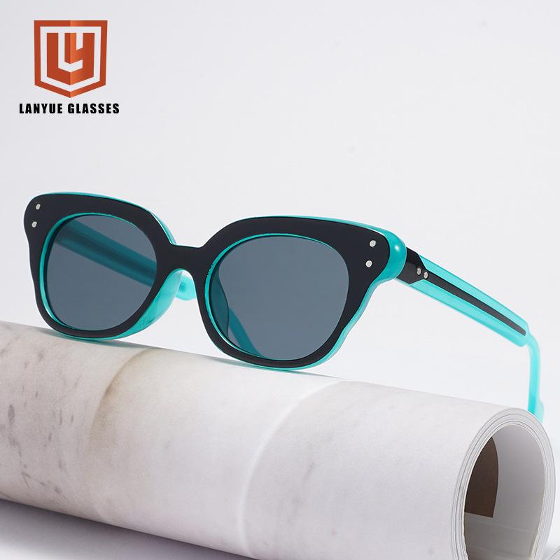 New butterfly frame PC sunglasses outdoor shading UV protection men's and women's trendy sunglasses