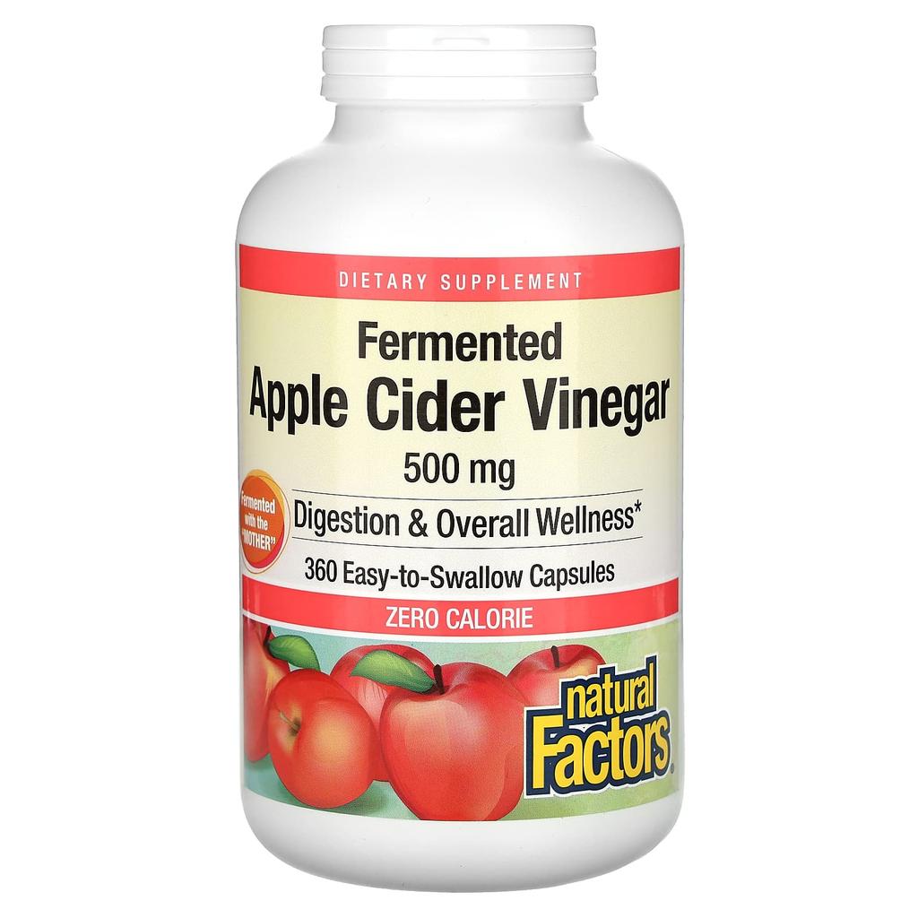 Apple Cider Vinegar, 500Mg, 360 Capsules