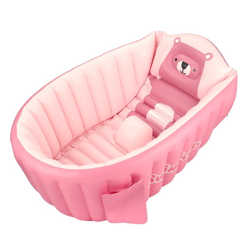 Swimbobo Foldable Inflatable Baby Bathtub - Thickened and Portable for Travel and Home Use