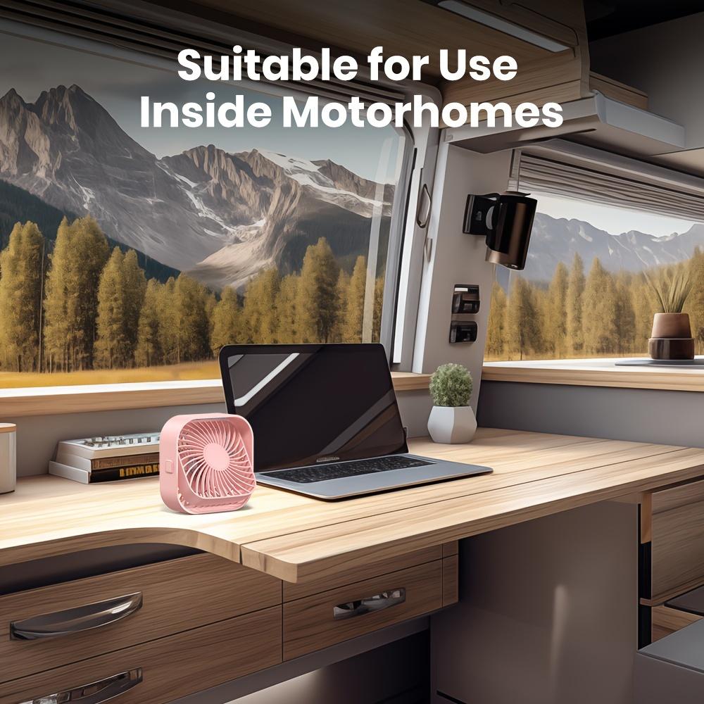 USB Desktop Small Fan Mini Desktop Ultra Quiet 3-speed adj High Power Removable Fan for Office Outdoor Library Dormitory