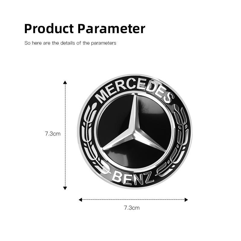 VFO1 4Pcs Car Wheel Center Hub Caps Emblem Covers Decor Accessories For Mercedes Benz AMG GLE GLC W204 W205 W203 W211 W212 W213 W169.