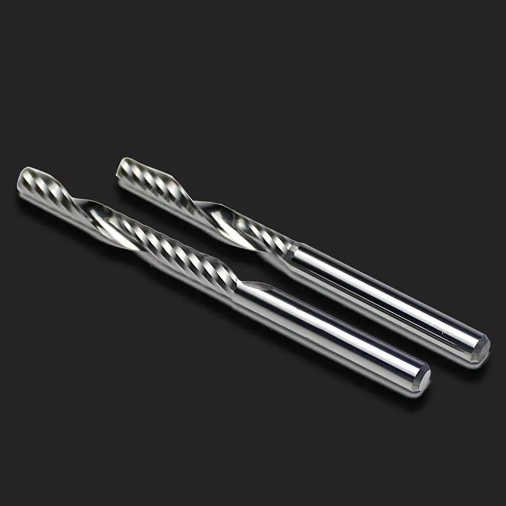 Neuer Einzahn-Fräser Hartmetall 3,175/4/6mm Schaft Schaftfräser Spiral-Schaftfräser