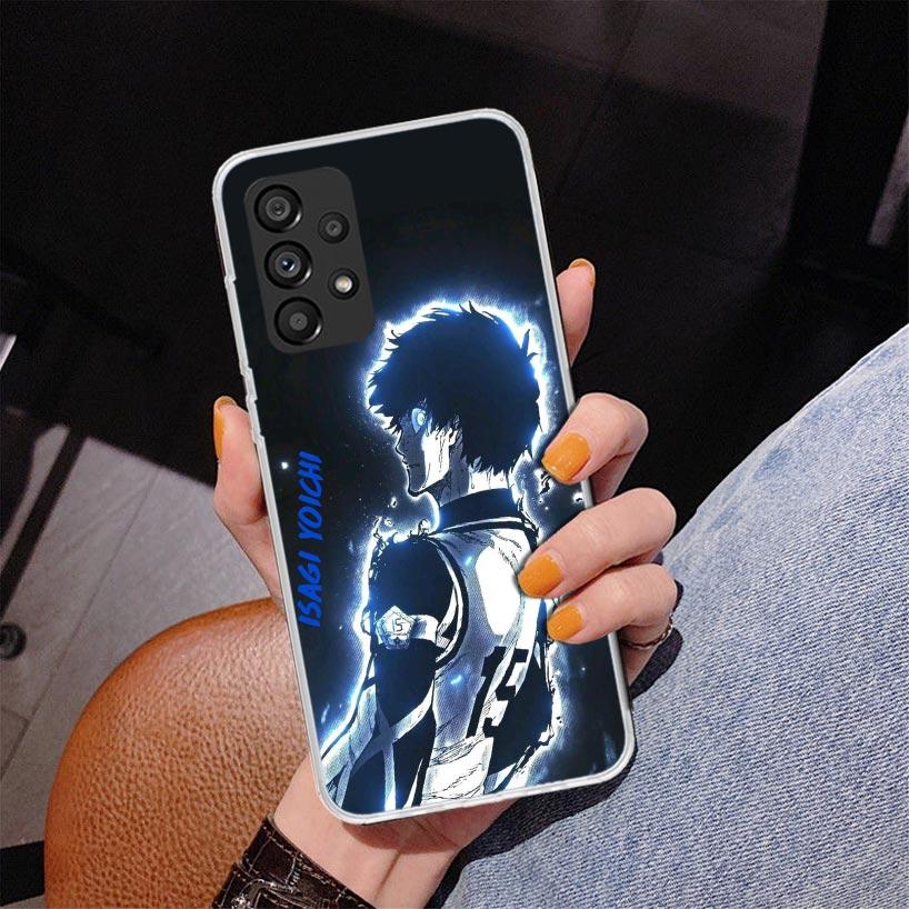 Blue Lock Isagi Yoichi Phone Case For Samsung Galaxy A52 A32 A22 A12 A51 A31 A50S A30S A20S A10S Note 20 Ultra 10 Plus S10 A72 A