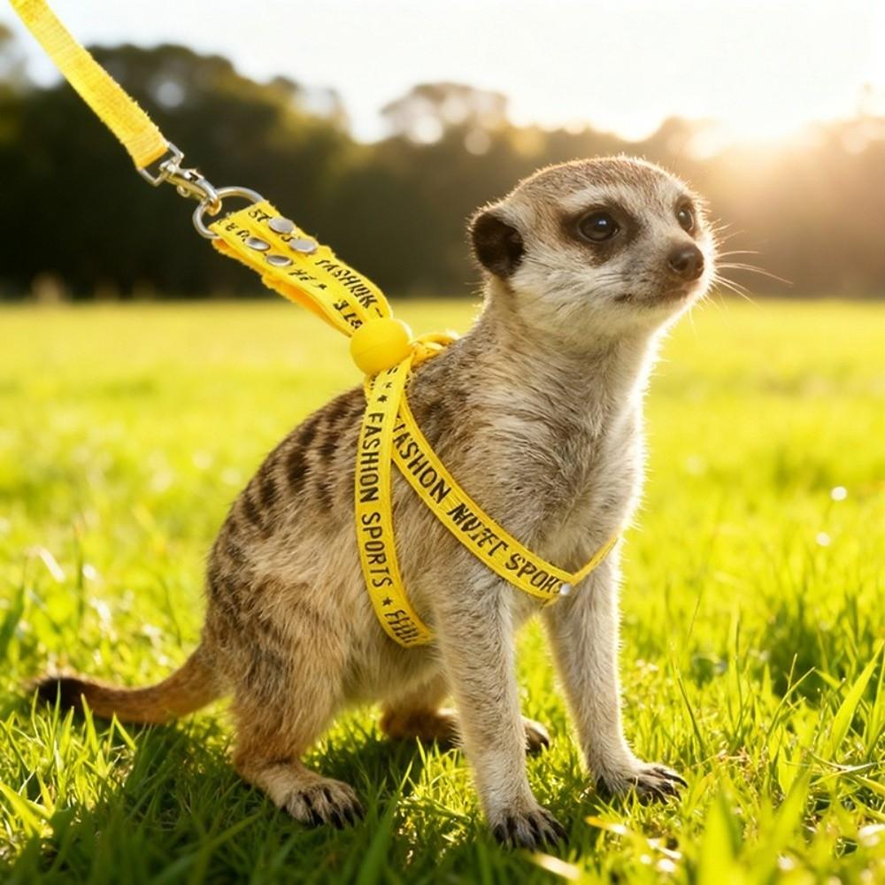 Soft Guinea Pig Harness Escape Proof Ferret Anti Loss Rope Ferret Harness Leash  Small Pets