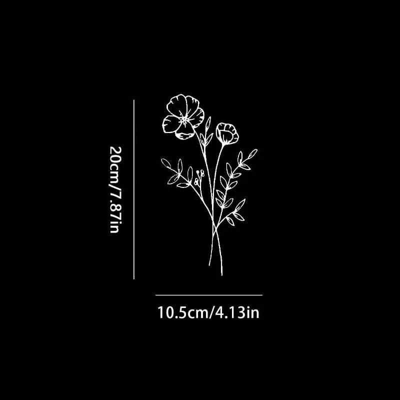 Cute little flower car sticker, simple design, durable material, car decal, car sticker