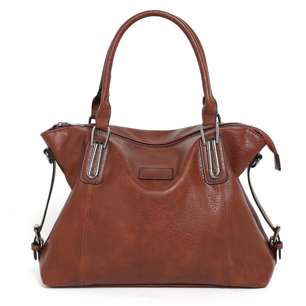 European and American High End Work Commuting Bag for Women's New Fashion Retro Student Class Large Capacity One Shoulder Tote Bag